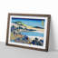Fukui Bridge in Echizen Province by Katsushika Hokusai - Framed Print-55578597-55578596