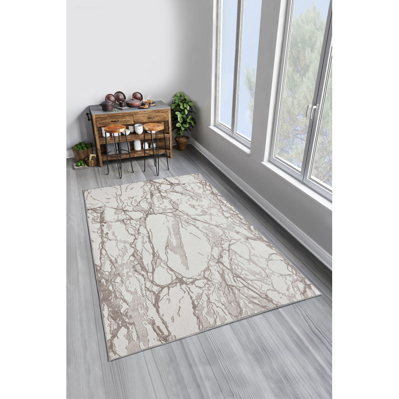 Stylish Hall Carpet (3.3 x 6.6 ft), 100% Polyester, 650 g/m² | Antibacterial, Eco-Friendly, Non-Slip PVC Dot Underside, 0.2 in Pile Height | Machine Washable, Perfect for Living Rooms & Entryways, Durable & Easy Care