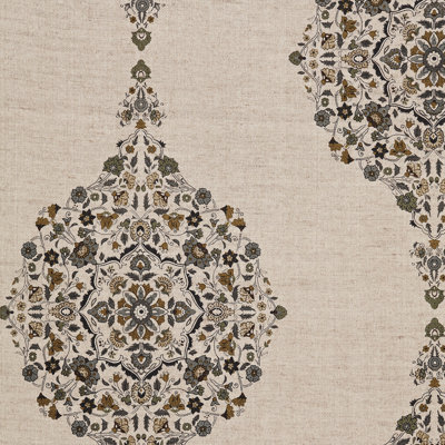 Mehndi Linen Print Fabric