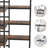 Grizel 79" H x 39" W Tall Etagere Bookshelves Bookcase-9050380