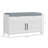 Shoe Bench Entryway Bench Shoe Storage with Hidden Compartments 35.4" Shoe Organizer With Adjustable Shelves and Shutter Doors