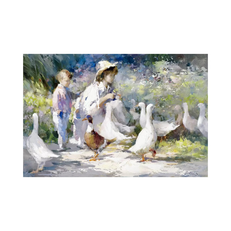 Feeding Time by Willem Haenraets - Wrapped Canvas Print, 66.04 cm H x 45.72 cm W x 3.175 cm D