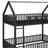 Twin over Twin Bunk Bed With Railings And Door-763407690