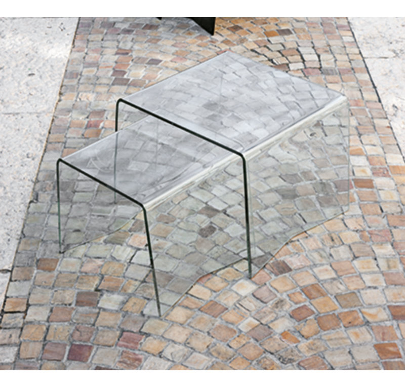 Varda Sled Coffee Table, Transparent