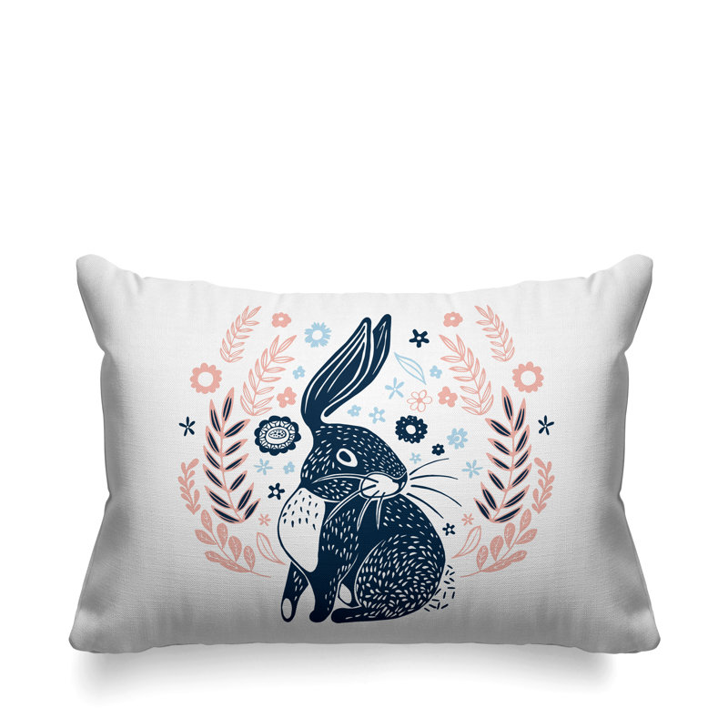 Coussin décoratif Baxter, Rose / bleu marine