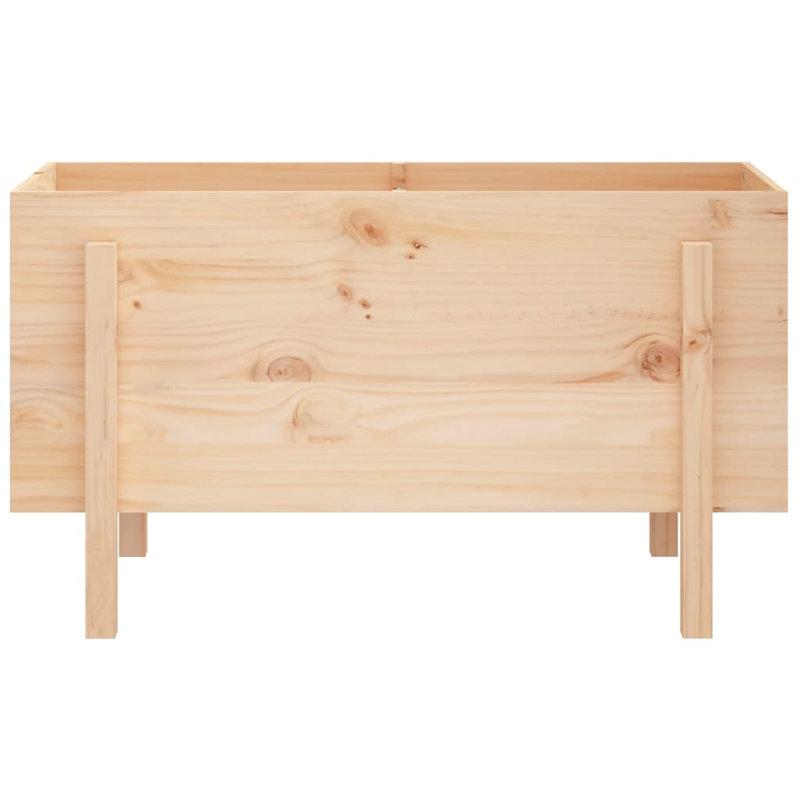 Meenakshi Wood Raised Garden Bed, 57cm H x 101cm W x 50cm D, Brown, Pine