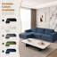 3 Seater Corduroy Sectional-685999599
