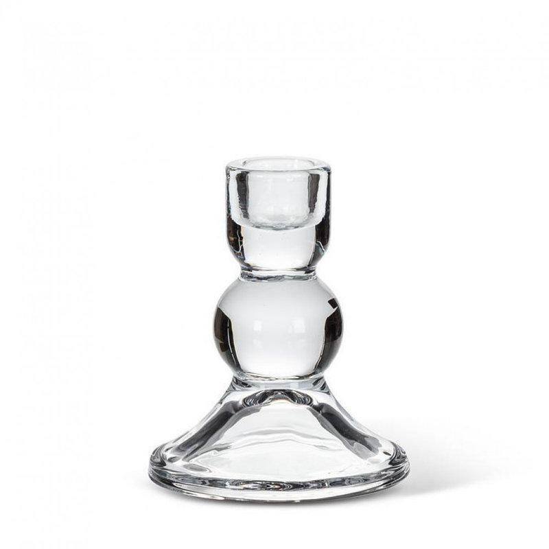 Small Ball Taper Candle Holder, 4'' H x 3.50'' W
