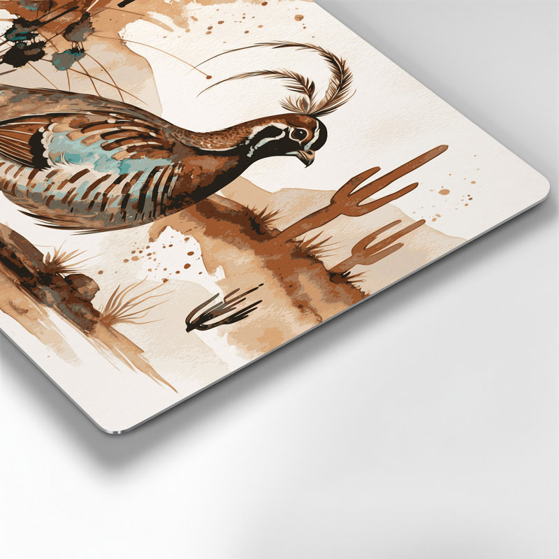 Art mural en métal beige de Southwestern, H 144 po x l 216 po x P 0,05 po