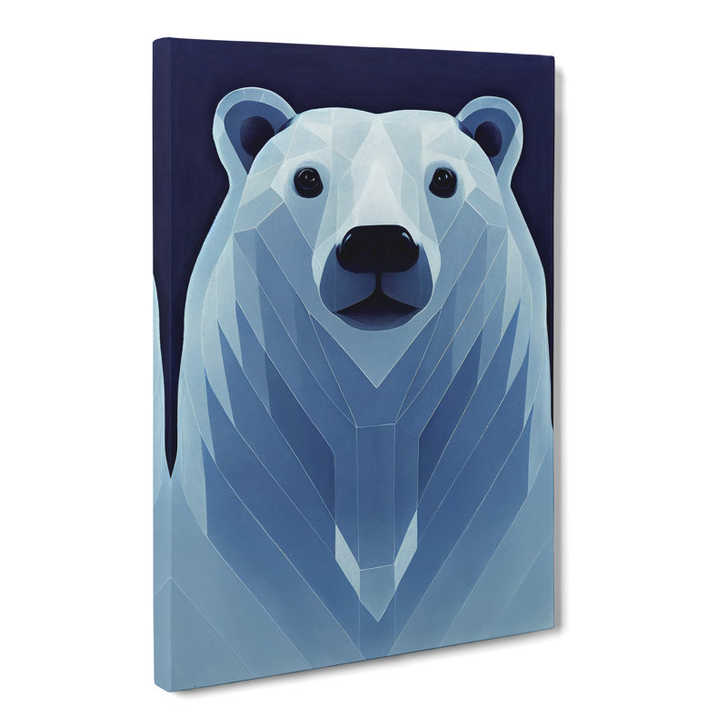 Talmadge Polar Bear Purism - Wrapped Canvas, 60cm H x 40cm W x 3cm D