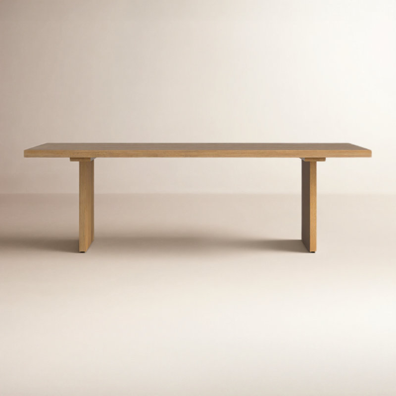 96'' Solid Oak Dining Table
