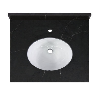 Plateau de meuble-lavabo simple 25 "avec lavabo