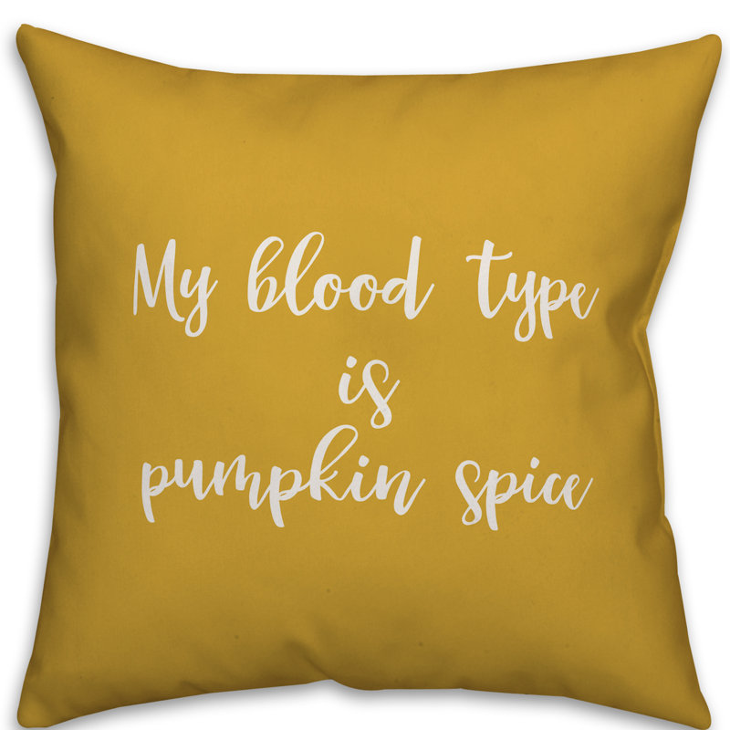  Coussin My My Type is Pumpkin Spice, Moutarde, Coussin décoratif