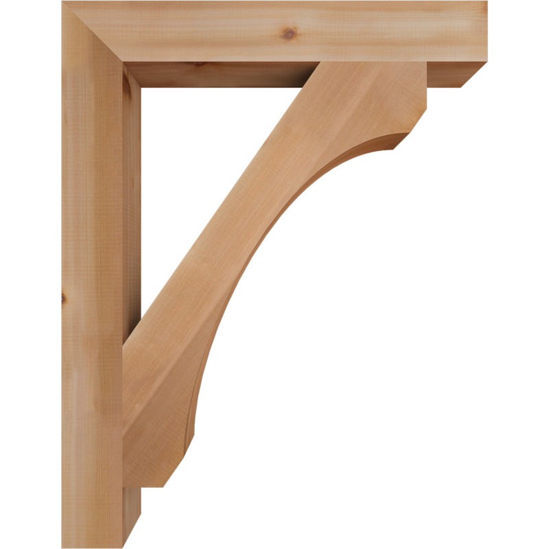 Support en bois rustique Legacy Block, Cèdre rouge, Lisse, H 36 po x l 3,5 po x P 28 po