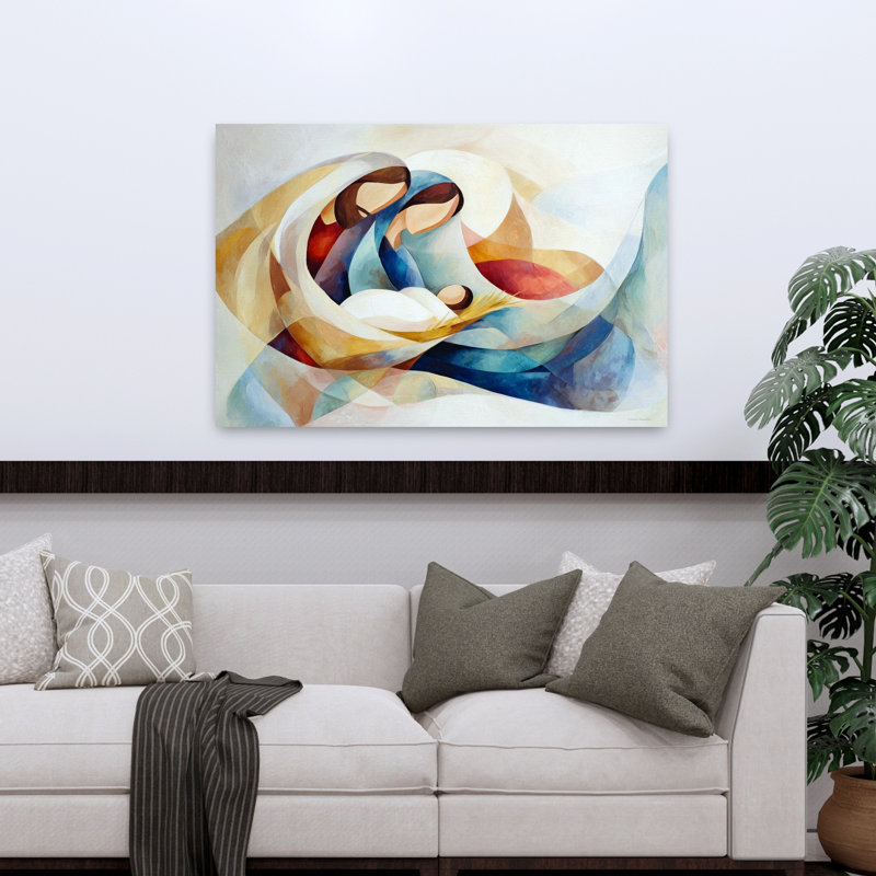 Art mural moderne contemporain abstrait, H 32 po x l 48 po