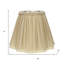 Abat-jour carré en soie taupe Shantung