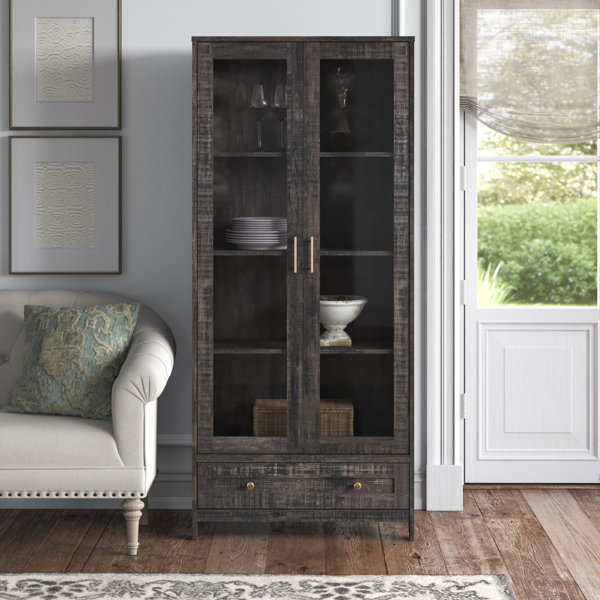 Pottery Barn New York City Closet Corner Shelf in Rustic Mahogany