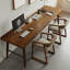 Bureau moderne et simple en bois massif-111866811
