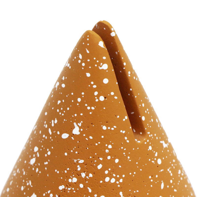 Porte-cartes Aleemah Speckled Cone - ensemble de 4, Terracotta