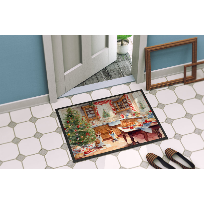 Paillasson Corgi Junya DAC3772, L 18 po x L 27 po