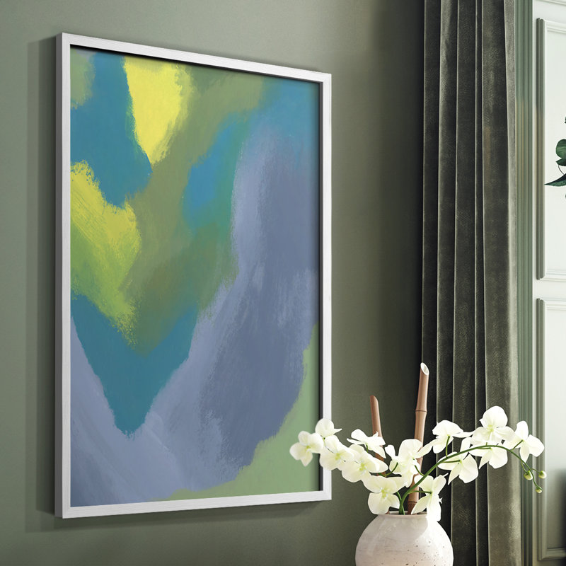 "Lost in Memories II", reproduction encadrée - bois massif, Blanc, H 28 po x l 22 po