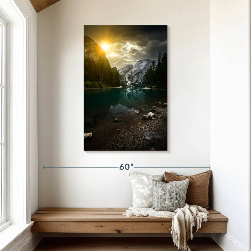 Alvord, lac italien Braies, H 45 po x l 30 po