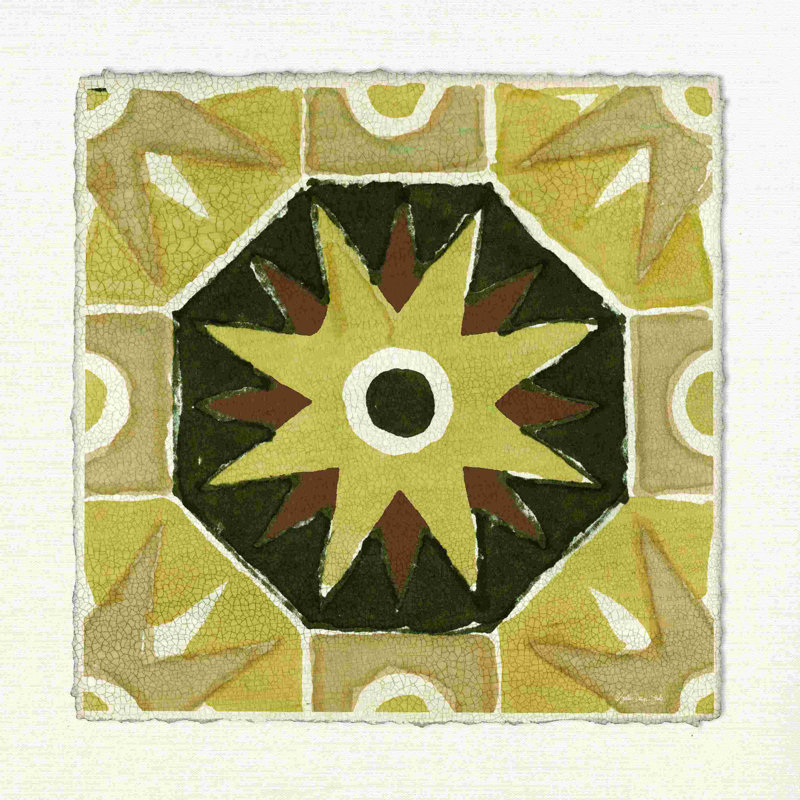 Motif de tuile marocaine VI par Stellar Design Studio, reproduction sur toile tendue, H 12 po x l 12 po