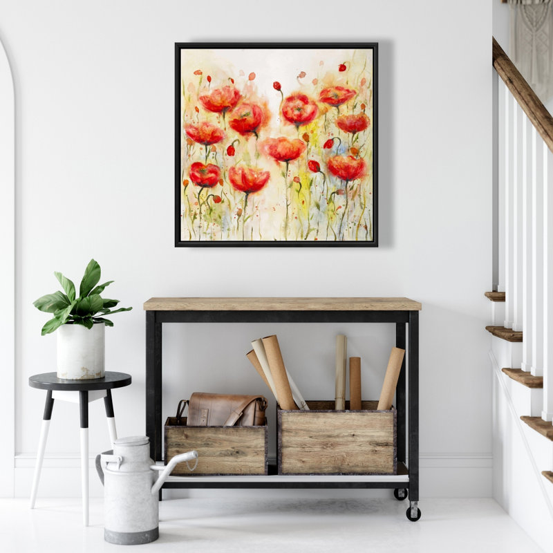 "Jardin de fleurs rouges"