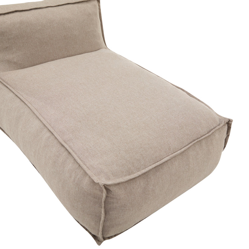 Pouf d'extérieur Ramona, gris pâle, ensemble de 1, Grey