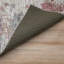 Tapis intérieur / extérieur en polyester tissé à la machine abstrait rose / gris-87382098
