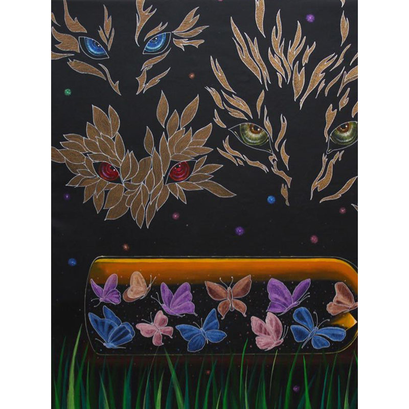 La fête de la bête | Acrylique sur toile | Par Anjali Aggarwal