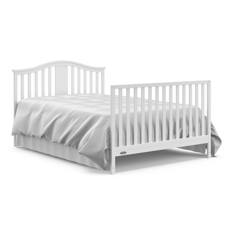 Solano 4-in-1 Convertible Crib with Storage, White