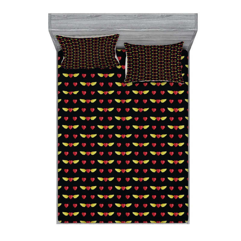 Microfiber Sheet Set, Queen Sheet Set with Fitted Sheet