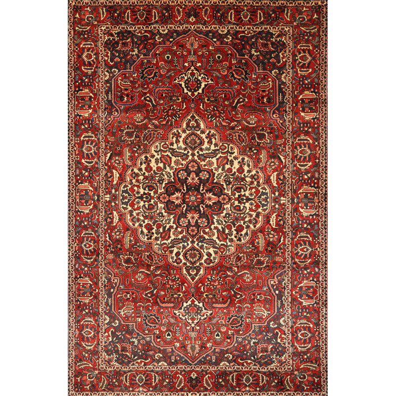 Tapis traditionnel gris / noir / beige Chartreuse, Rectangle 5 pi x 8 pi