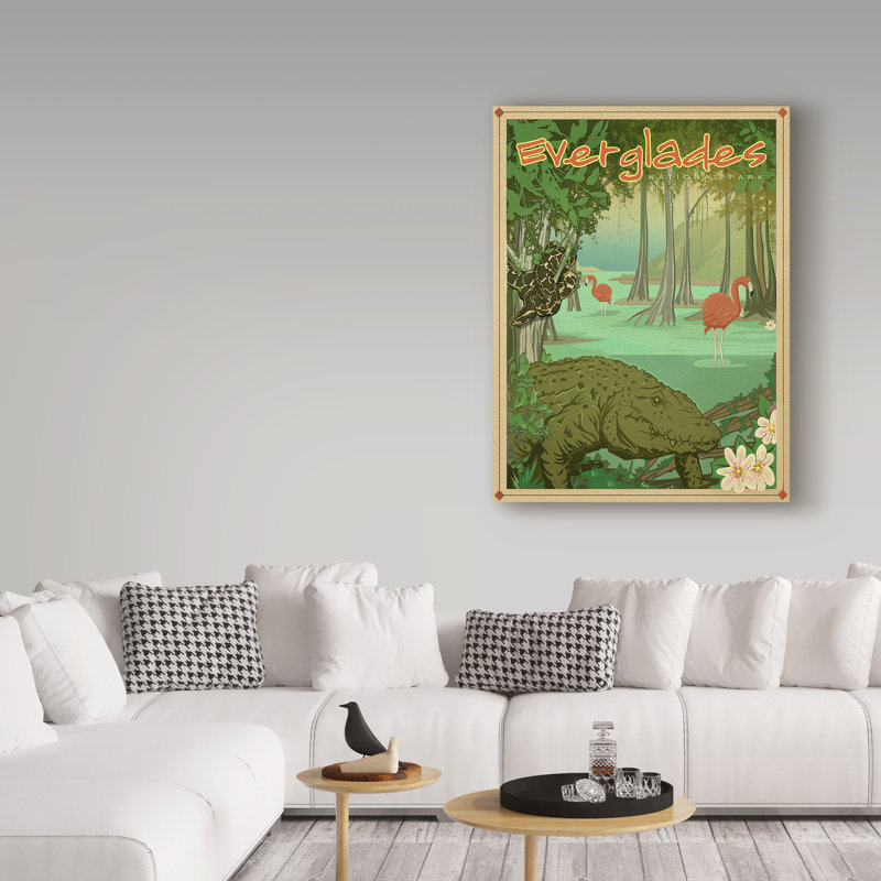 «Everglades» par Croswell, impression sur toile tendue, H 19 po x l 14 po