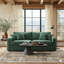 81 Inch Corduroy Loveseat Sofa With Pillows-2117053958