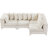 Izara Velvet L-Shaped Sectional Reversible-82749474