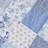 Laura Ashley Honeysuckle Blue Floral Patchwork Cotton Reversible Quilt Set-400022035