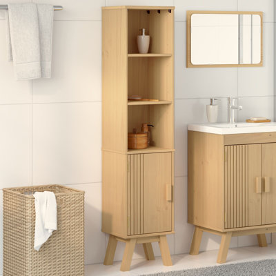 Solid Wood Bathroom Cabinet