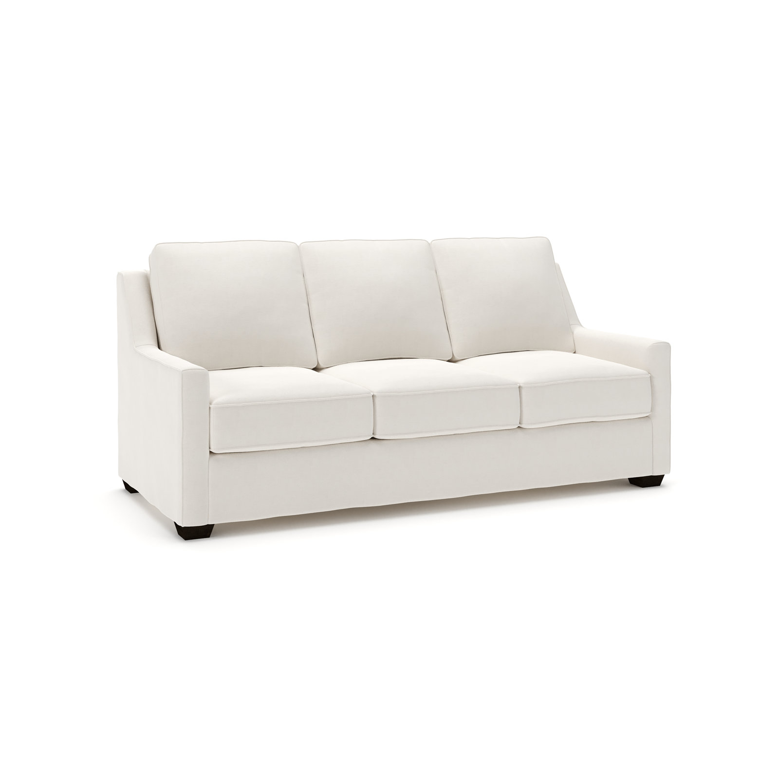 Gemi 80'' Upholstered Sofa, Lena Off White Performance Linen Blend