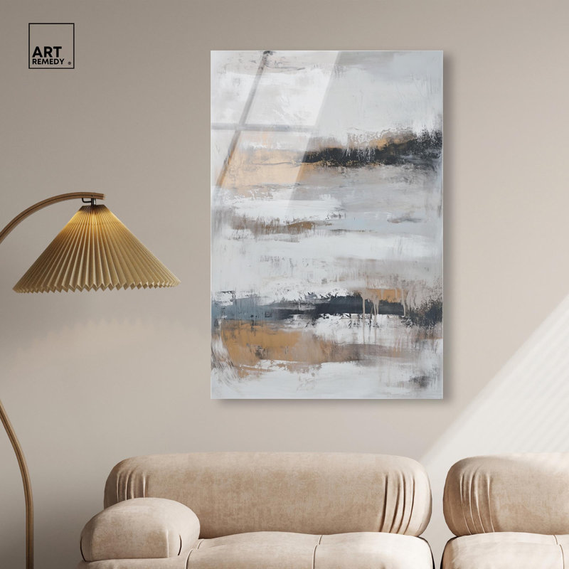 «Stratified Silence I», reproduction d'art acrylique par Art Remedy, H 45 po x l 30 po