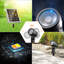 Black Low Voltage Solar Powered Integrated LED Spot Light (Set of 6)