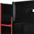 Red Full Size Gamer Loft Bed With Desk, , And Storage Shelves For Personal Belongings Cable Management Pc Tower-34896907