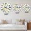 Bouquet rétro avec des chrysanthèmes II - Horloge murale traditionnelle-60328766