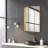 Rylie Metal Rectangle Wall Mirror-310025221-310025222