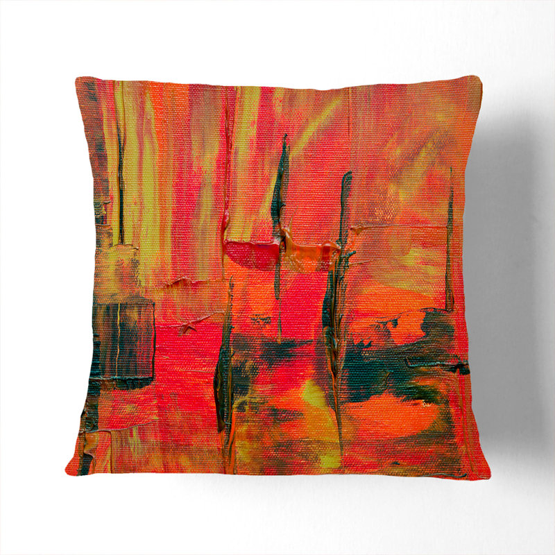 Abstract Square Throw Cushion, 55 x 55 cm