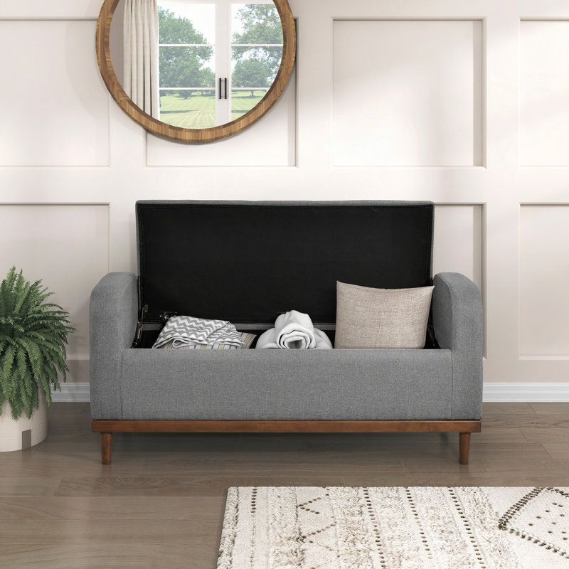 Meuble de rangement Mid-Century, Gris, Gris