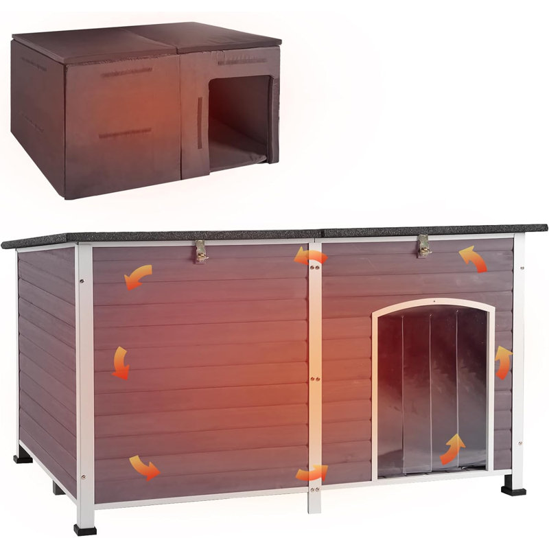  Niche pour chien en bois, Gris