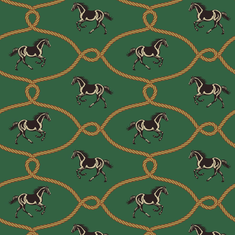 Rider's Knot - Hunt Club Green Wallpaper
