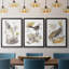 «Glowing Garden at Dusk I» - Toile tendue avec châssis sur mesure - 3 pièces-50580856-50580857